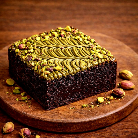 Pistachio Fudge Brownie
